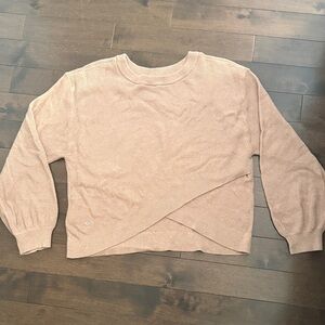 Lululemon Athletica Light Brown Crew Neck Sweater